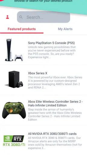 HotStock - in-stock alerts screenshot 1