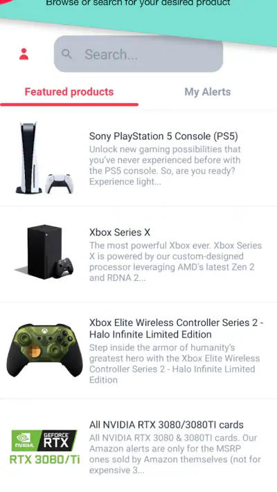HotStock - in-stock alerts screenshot 1