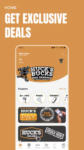 Huck's Bucks Bigg Rewards screenshot 1