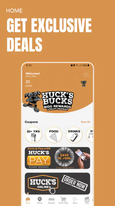 Huck's Bucks Bigg Rewards screenshot 1