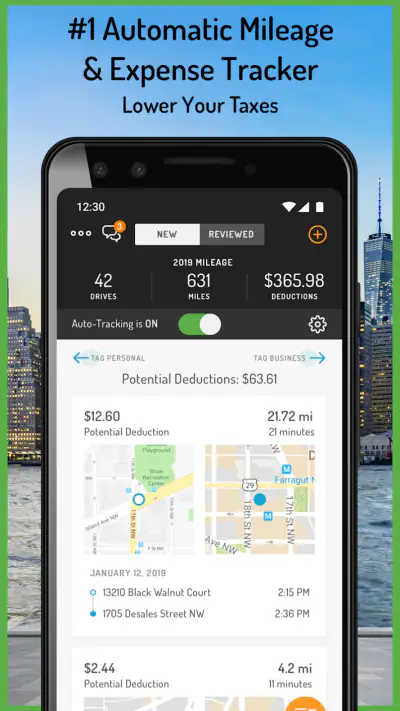 Hurdlr: Mileage, Expense & Tax screenshot 1
