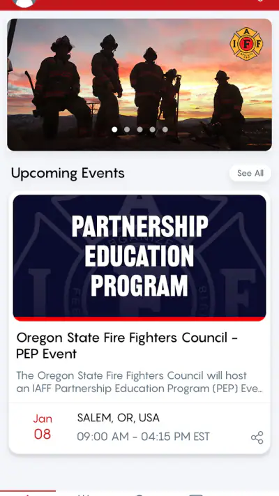 IAFF Mobile screenshot 1