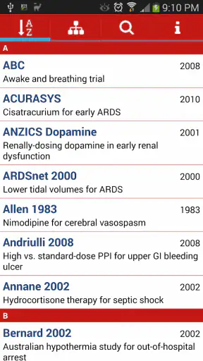 ICU Trials by ClinCalc screenshot 1