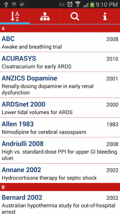 ICU Trials by ClinCalc screenshot 1
