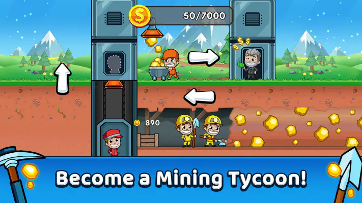 Idle Miner Tycoon: Gold & Cash screenshot 1