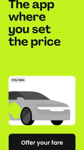 inDrive. Rides with fair fares screenshot 1