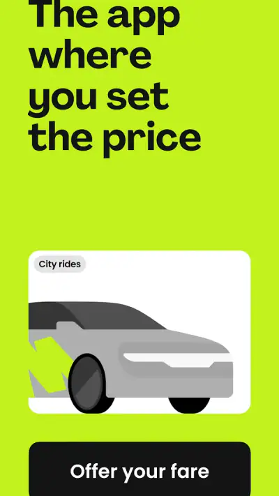 inDrive. Rides with fair fares screenshot 1