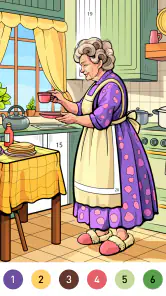 Interior Color by Number Book screenshot
