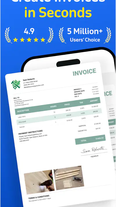 Invoice Maker & Estimate Maker screenshot 1