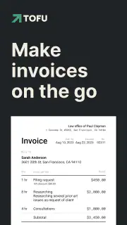 Invoice Maker Tofu & Receipts screenshot 7