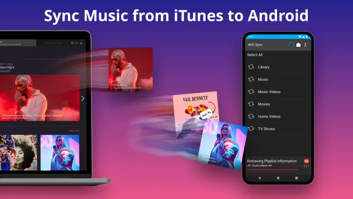 iSyncr: iTunes to Android screenshot 1