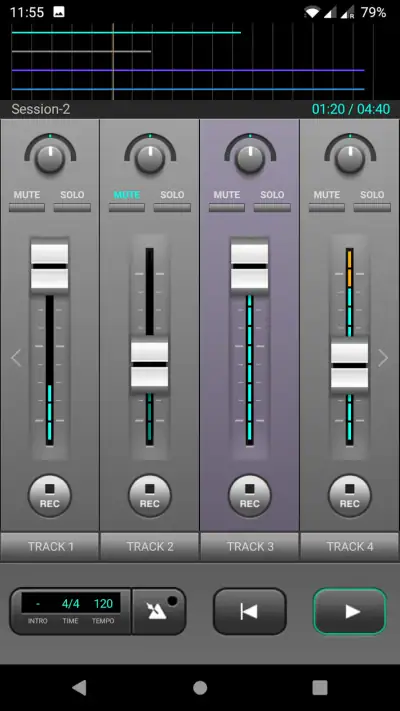 J4T Multitrack Recorder screenshot 1