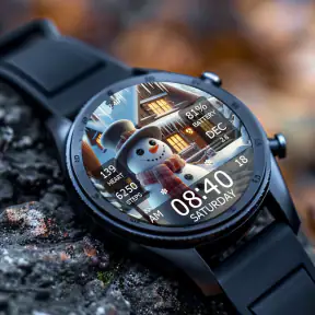 Key WF55 Snowman Watch Face screenshot 1