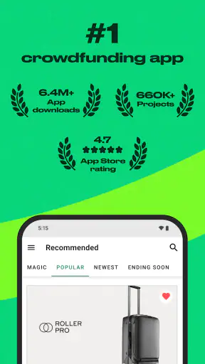 Kickstarter screenshot 1
