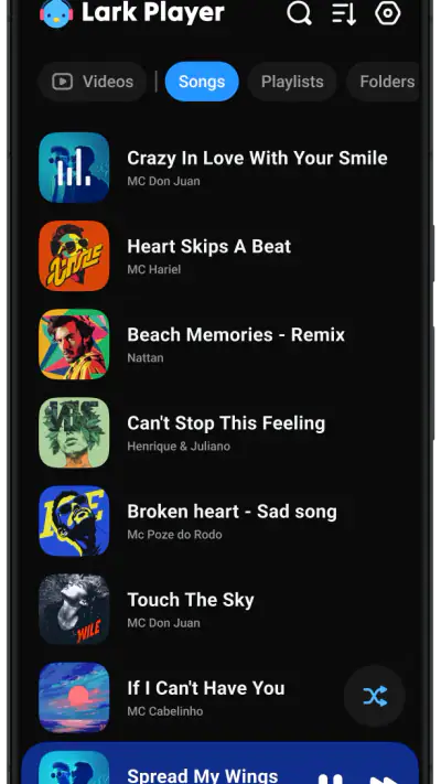 Lark Player:Music Player & MP3 screenshot 1