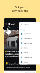 Le Monde, Live News screenshot