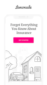 Lemonade Insurance screenshot