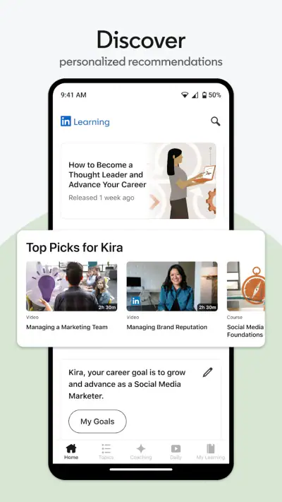 LinkedIn Learning screenshot 1