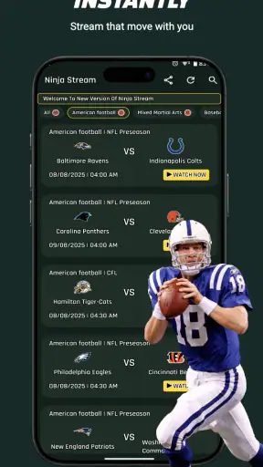 LIVE NBA NFL MLB Streams screenshot 1