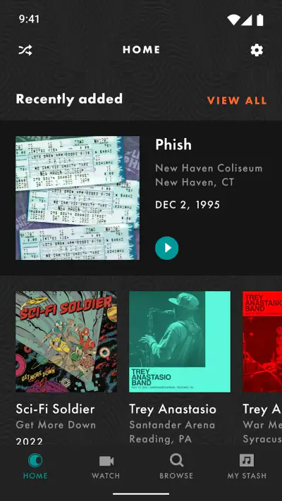 LivePhish screenshot 1