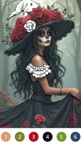 Macabre Color Paint By Number screenshot