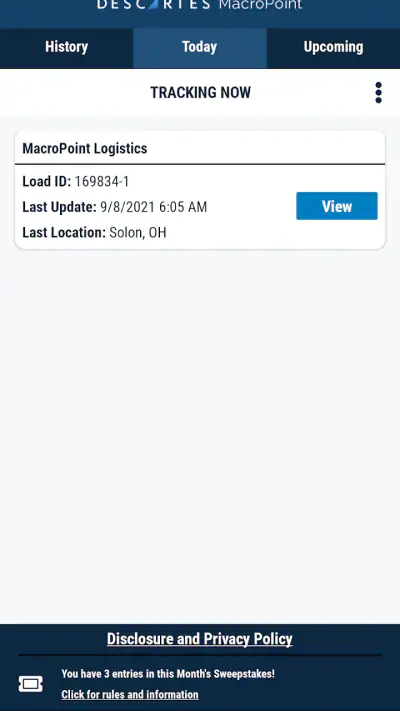 MacroPoint for Truckers screenshot 1