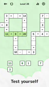 Math Crossword — Number puzzle screenshot