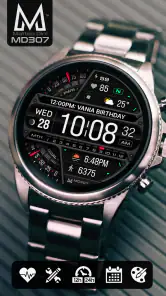 MD307 Digital watch face screenshot