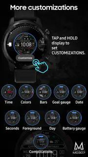 MD307 Digital watch face screenshot 7