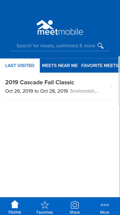 Meet Mobile: Swim screenshot 1