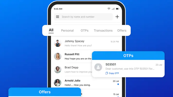 Messages: SMS Text Messenger screenshot 1