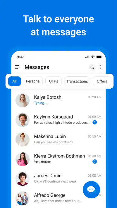Messages: Text Message, SMS screenshot 1