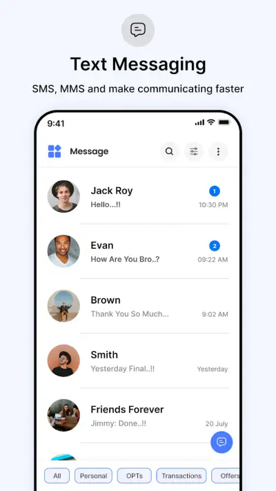 Messages - Text SMS App screenshot 1
