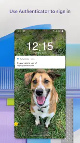Microsoft Authenticator screenshot