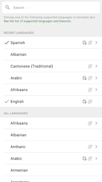 Microsoft Translator screenshot 1
