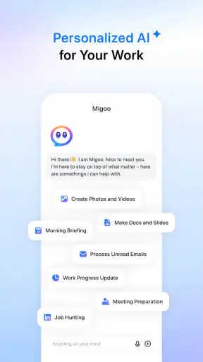 Migoo–Personalized AI For You screenshot 1