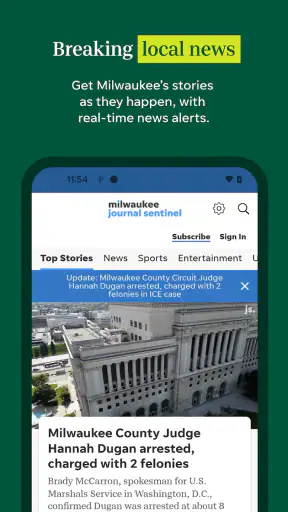 Milwaukee Journal Sentinel screenshot 1