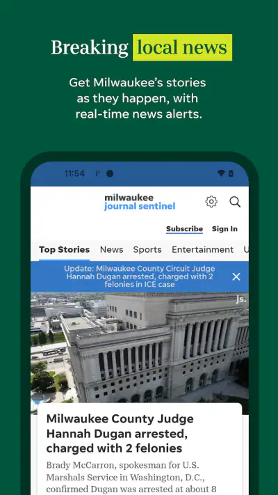 Milwaukee Journal Sentinel screenshot 1