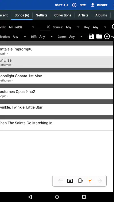MobileSheets screenshot 1