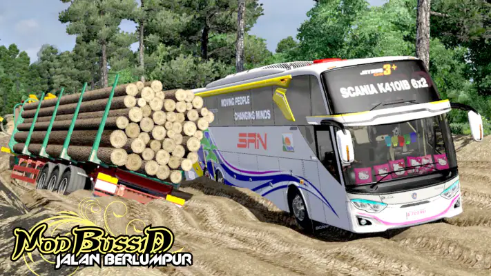 Mod Jalan Rusak Bussid Lumpur screenshot 1