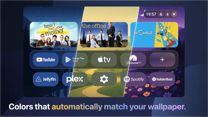 Monet Launcher - Android TV screenshot 1