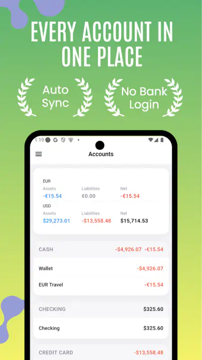 Money Eco: Budget / Expense screenshot 1