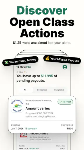 MoneyPilot : Class Action screenshot 1