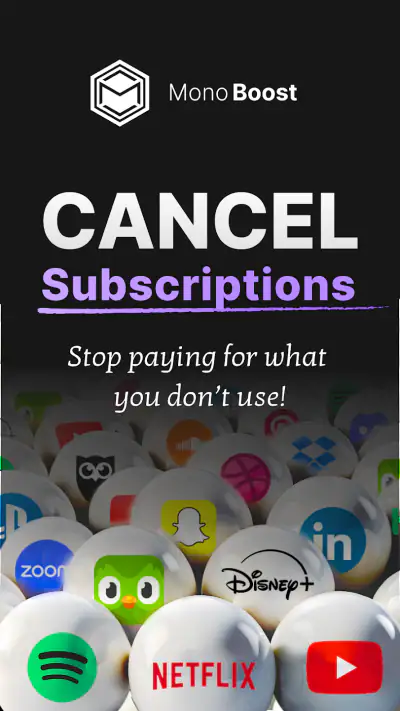 MonoBoost Cancel Subscriptions screenshot 1