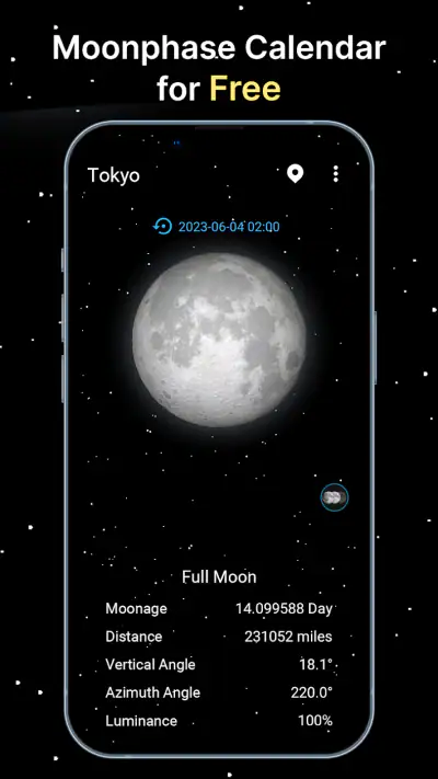 Moon Phase Calendar screenshot 1