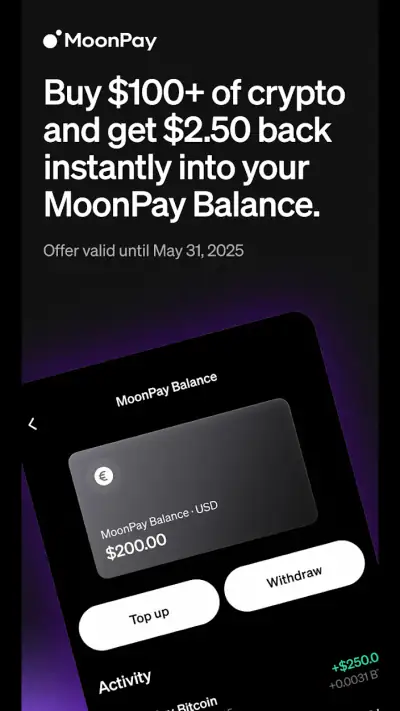 MoonPay: Buy Crypto & Bitcoin screenshot 1