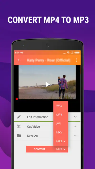 Mp4 to Mp3 - Convert Video to  screenshot 1