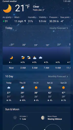 MSN Weather - Forecast & Maps screenshot 1