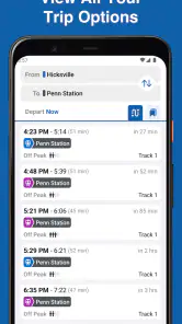 MTA TrainTime screenshot