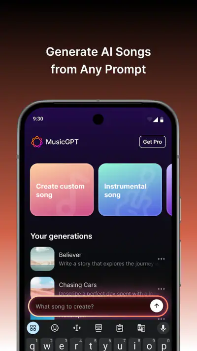 MusicGPT - AI Song Generator screenshot 1